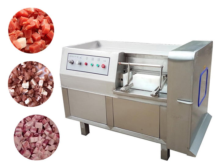 Commercial frozen meat dicer machine
