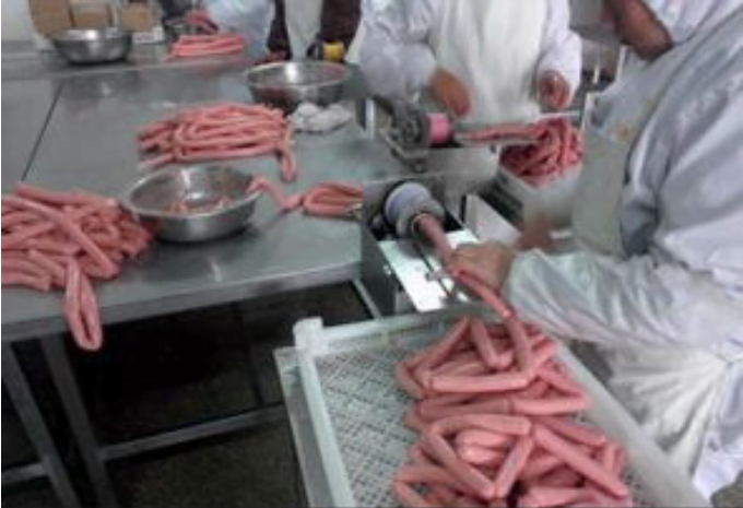 Sausage production plant