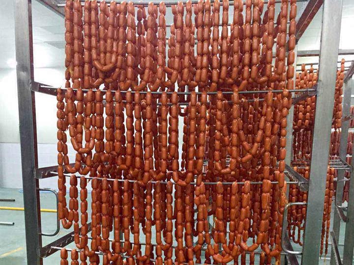 Процесс производства колбасы