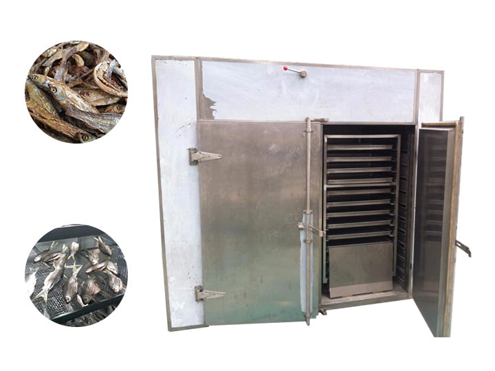 Hot air fish drying machine