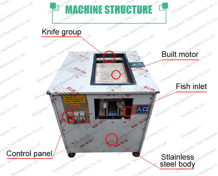 Fish fillet machine details