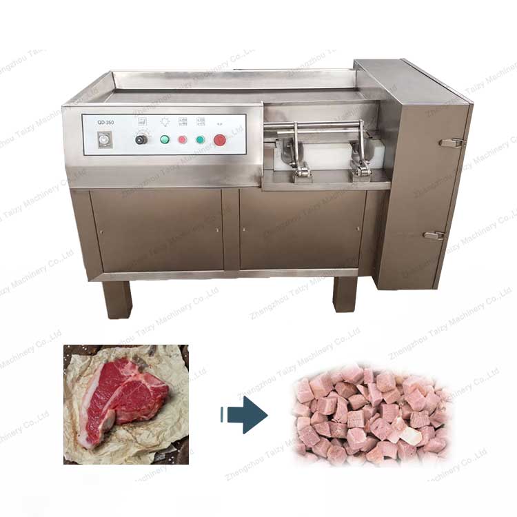 Frozen meat dicing machine