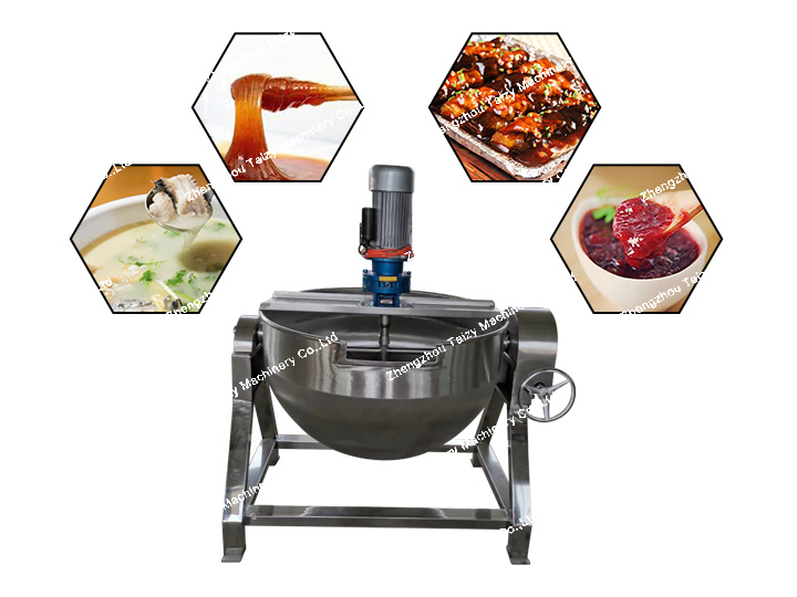Electric jacketed kettle cooker
