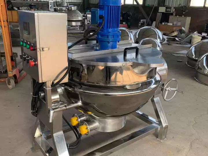 Electric steam jacketed kettle